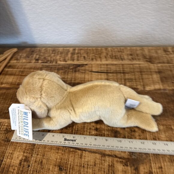 Wildlife Adventures Yellow Lab Puppy 2017 Realistic Plush Stuffed Animal Dog NWT - Picture 8 of 9